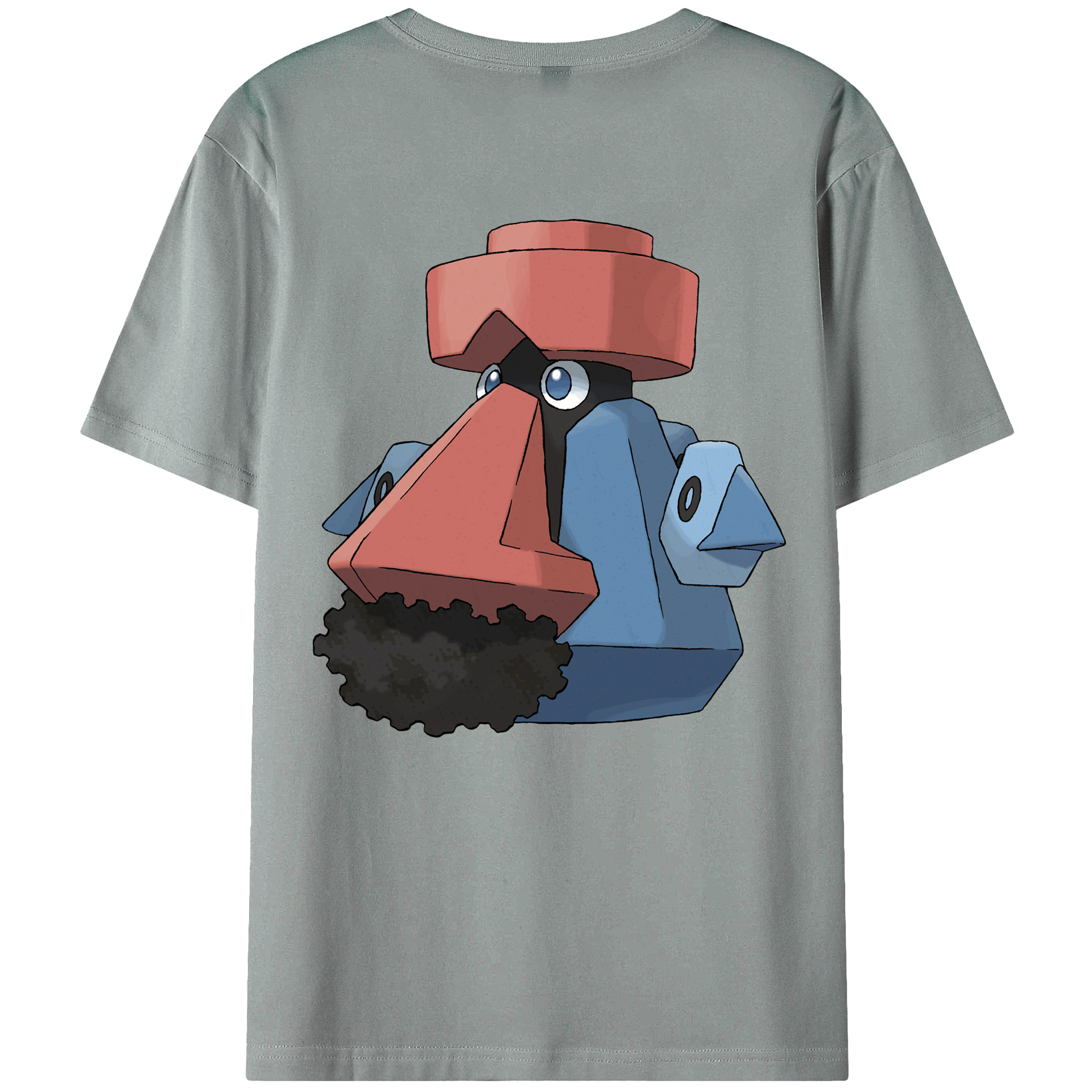 （画像用） ポケットモンスター Pokémon 綿100％ メンズ半袖Tシャツ（バックプリント） 通気性